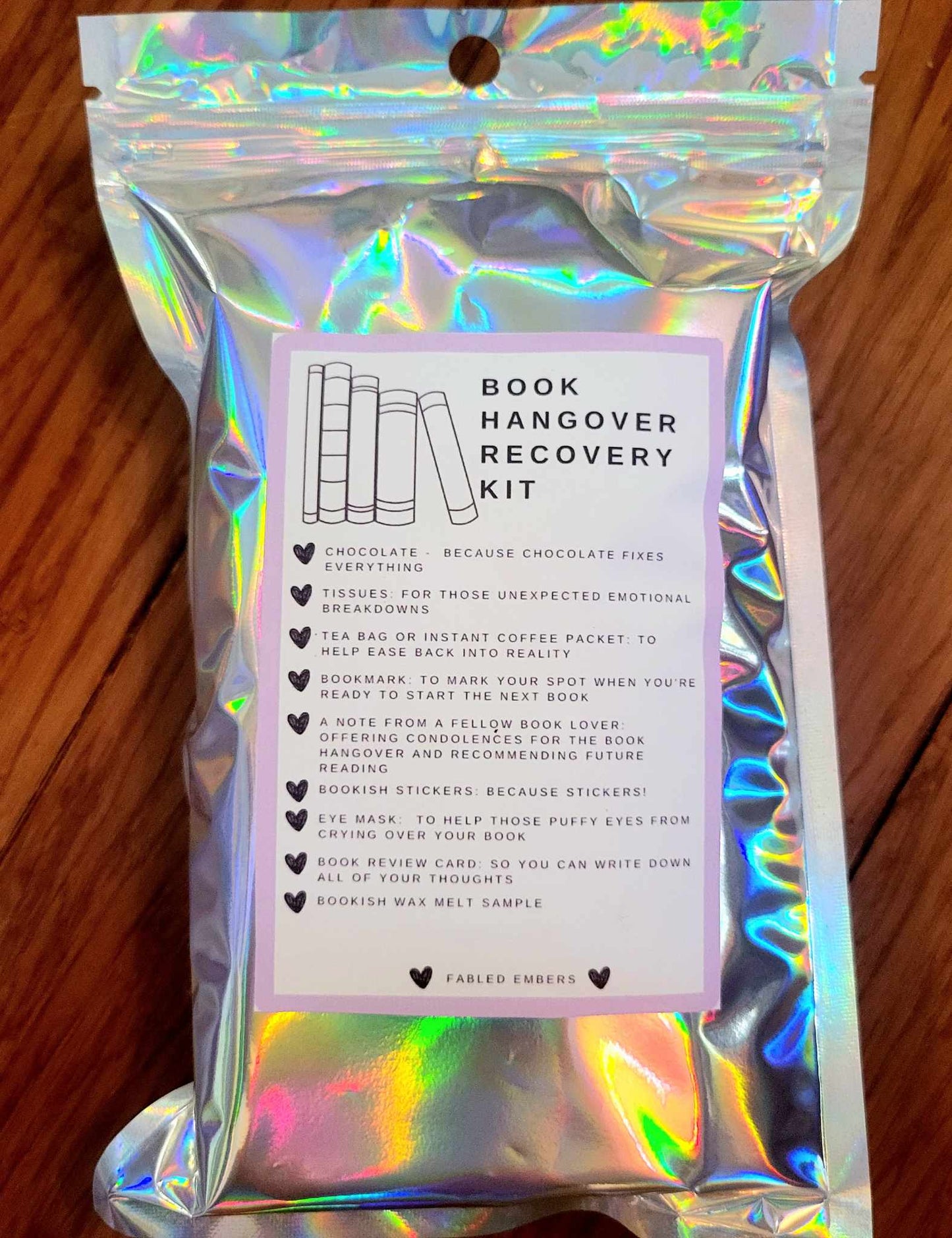 BOOK HANGOVER RECOVERY KIT (Gift Bag)