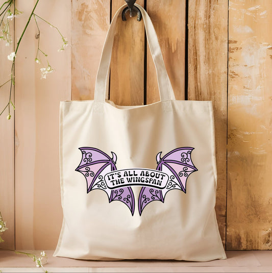 ALL ABOUT THAT WINGSPAN Tote Bag | **THICK** 100% cotton canvas