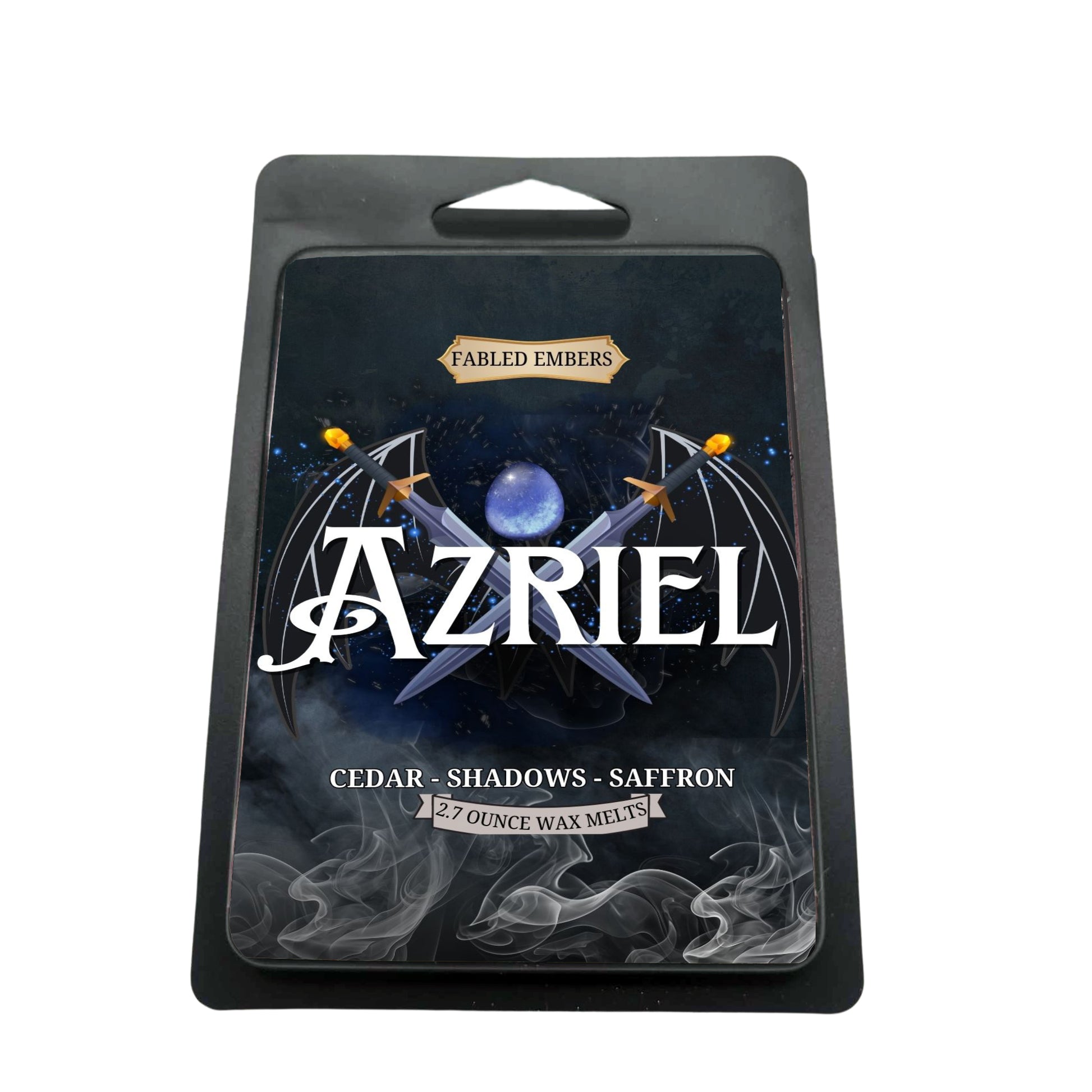 AZRIEL the SHADOWSINGER inspired by acotar WAX MELTS smells like saffron and cedar and shadows