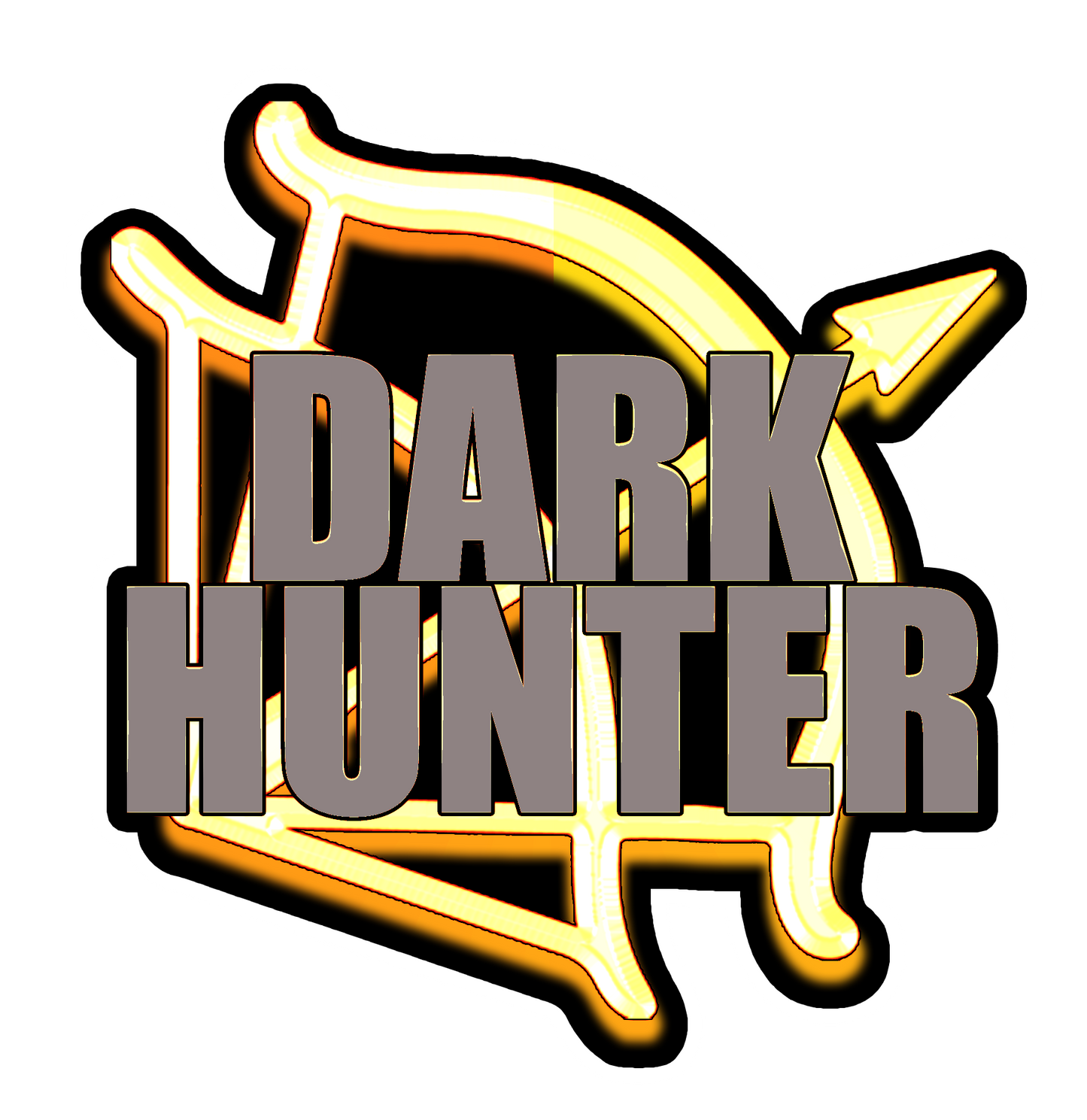 DARK HUNTER *LICENSED* CHROME HOLOGRAPHIC STICKER  3"