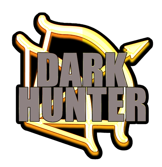 DARK HUNTER *LICENSED* CHROME HOLOGRAPHIC STICKER  3"