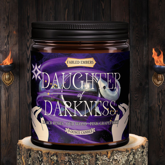 DAUGHTER OF DARKNESS -- black roses + incense + pink grapefruit