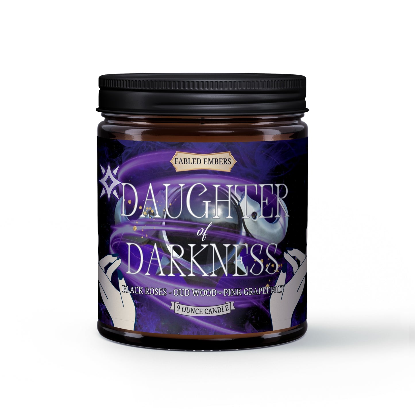 DAUGHTER OF DARKNESS -- black roses + incense + pink grapefruit