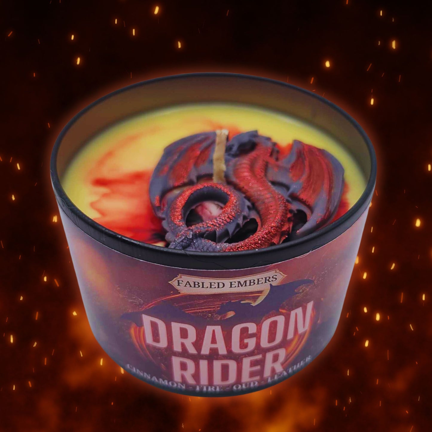 DRAGON RIDER -- leather + dragon's breath + cinnamon