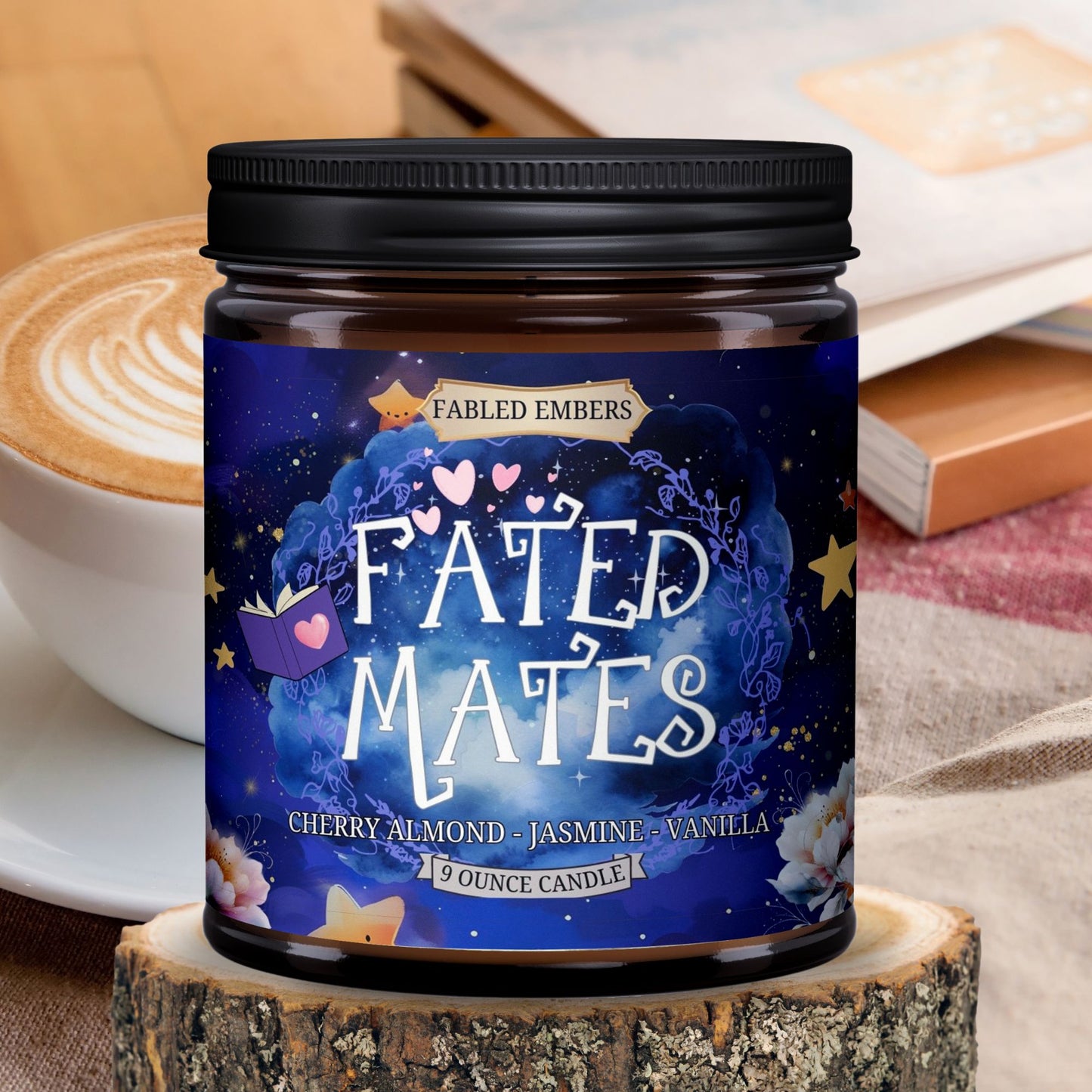 FATED MATES -- cherry almond + jasmine + vanilla coconut