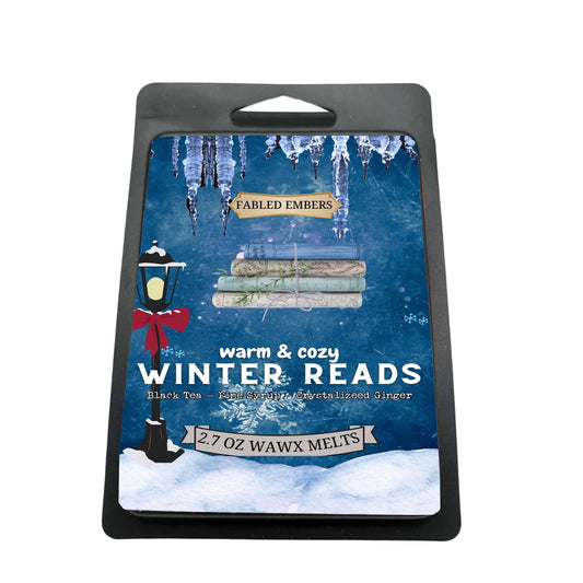 WINTER READS wax melts - black tea + ginger + pine syrup