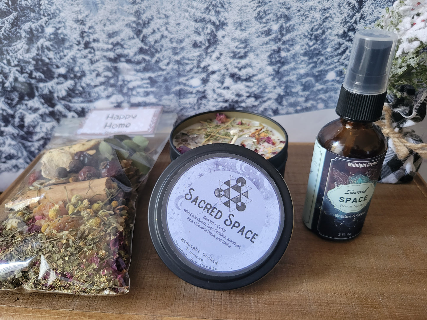 SACRED SPACE -  Crystal Journey Candle, Perfume Oil, Room Spray