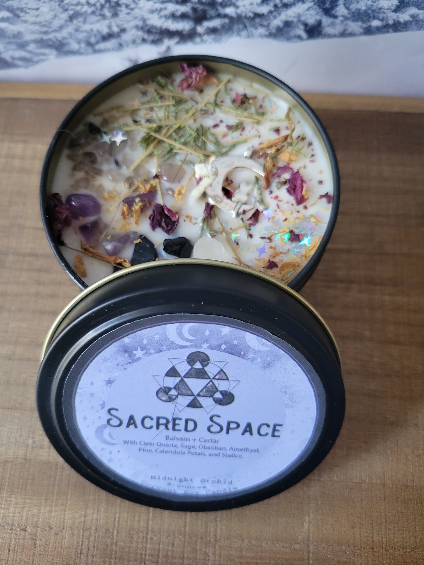 SACRED SPACE -  Crystal Journey Candle, Perfume Oil, Room Spray